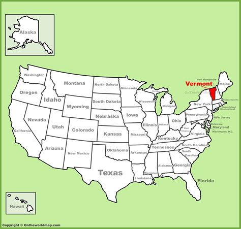 where is vermont located.